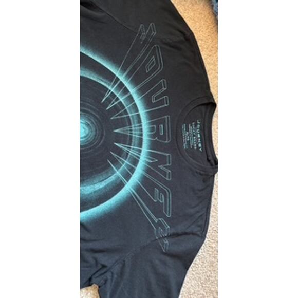 2019 Journey “Frontiers” Lucky Brand Black T-shirt Alien Graphic Blue Unisex XL - Picture 8 of 8